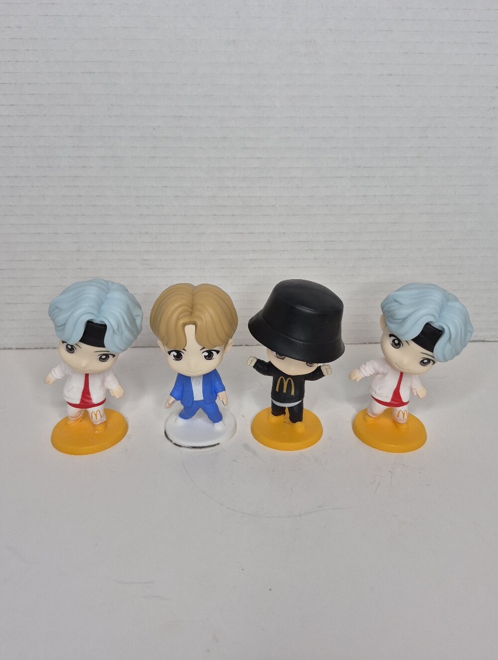McDonalds Tiny Tan x BTS Happy Meal Toy Lot of Four